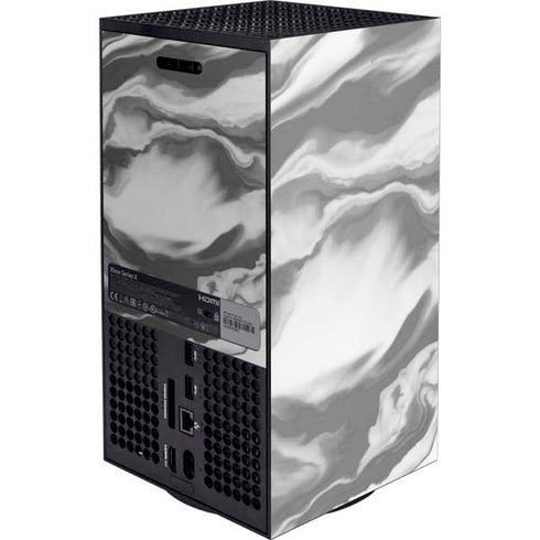 Grey Marble Ink Xbox Series X Console Skin