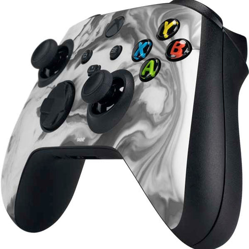 Grey Marble Ink Xbox Series X Controller Skin