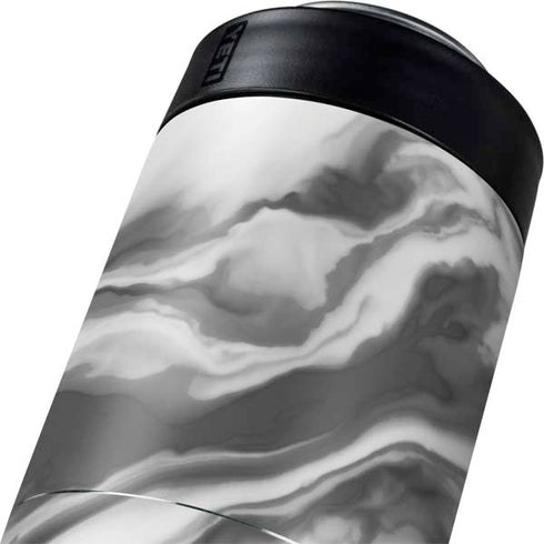 Grey Marble Ink Yeti Colster Can Insulator Skin