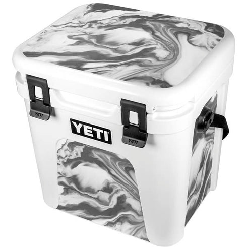 Grey Marble Ink YETI Roadie 24 Hard Cooler Skin