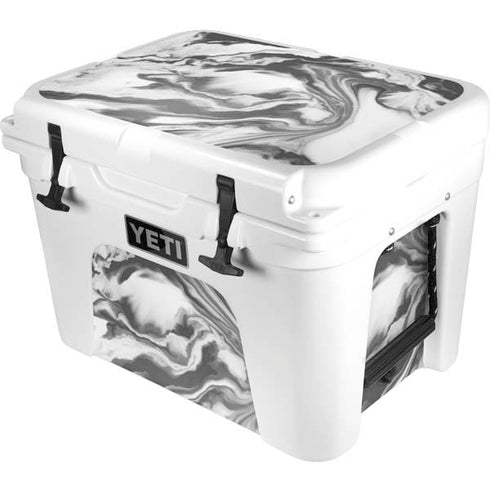 Grey Marble Ink YETI Tundra 35 Hard Cooler Skin