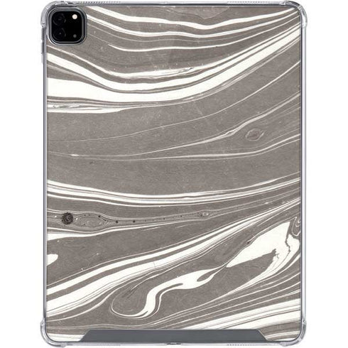 Grey Marble iPad Pro 12.9in (2020) Clear Case