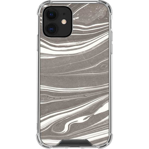 Grey Marble iPhone 12 Clear Case