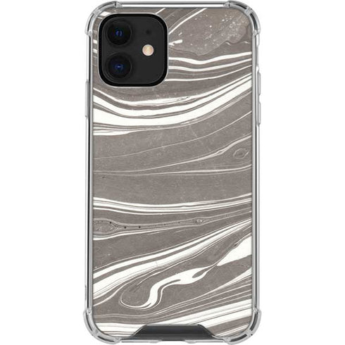 Grey Marble iPhone 12 Mini Clear Case