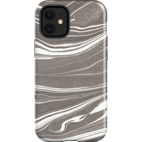 Grey Marble iPhone 12 Mini Impact Case