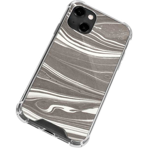 Grey Marble iPhone 13 Clear Case