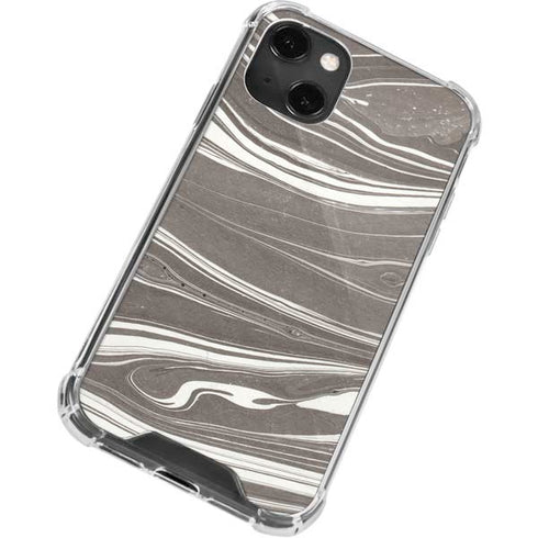 Grey Marble iPhone 13 Mini Clear Case