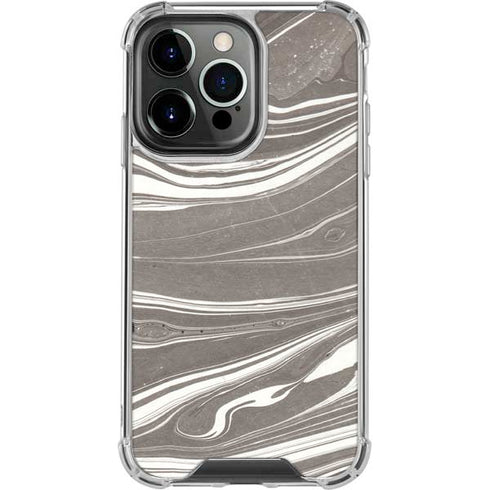 Grey Marble iPhone 13 Pro Clear Case