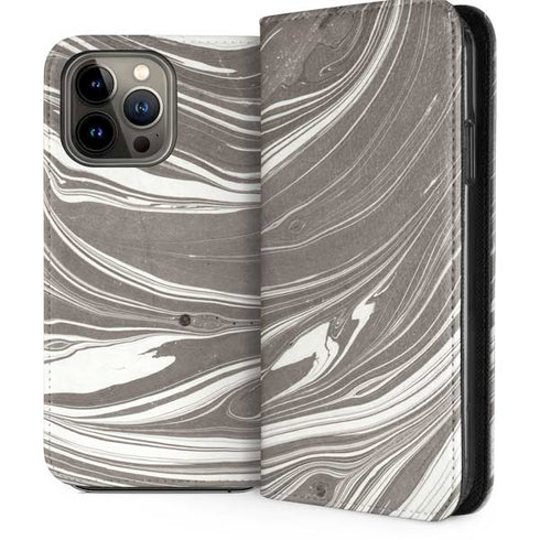 Grey Marble iPhone 13 Pro Max Folio Case