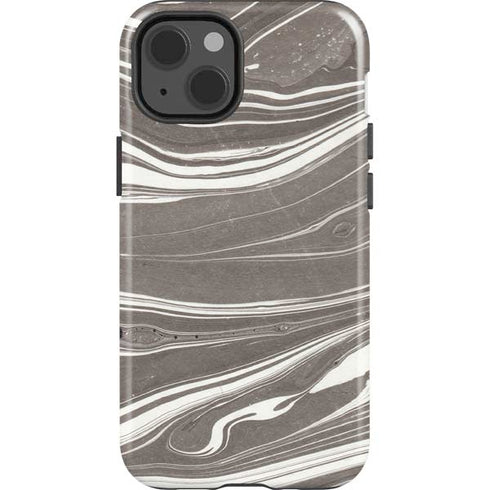 Grey Marble iPhone 15 Impact Case