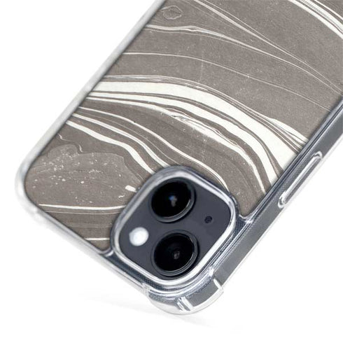 Grey Marble iPhone 15 Plus MagSafe Case