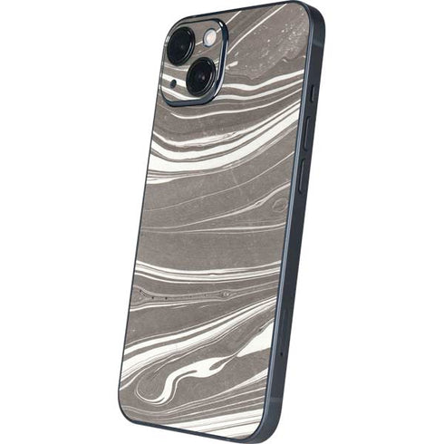 Grey Marble iPhone 15 Plus Skin