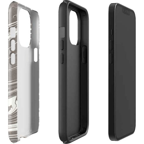 Grey Marble iPhone 15 Pro Impact Case
