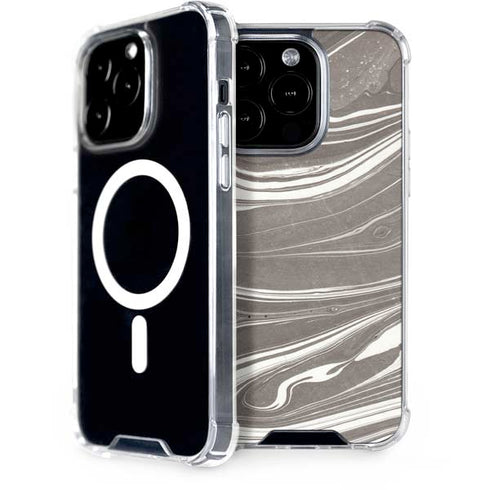 Grey Marble iPhone 14 Pro MagSafe Case
