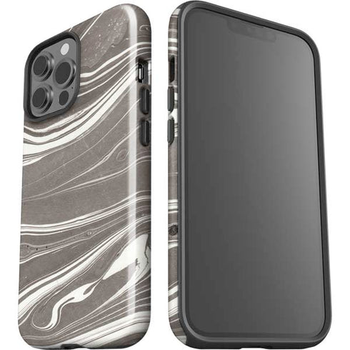 Grey Marble iPhone 15 Pro Max Impact Case