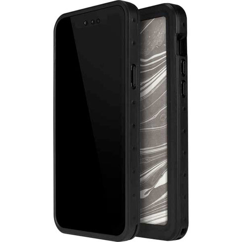 Grey Marble iPhone 14 Pro Waterproof Case