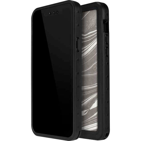 Grey Marble iPhone 15 Waterproof Case