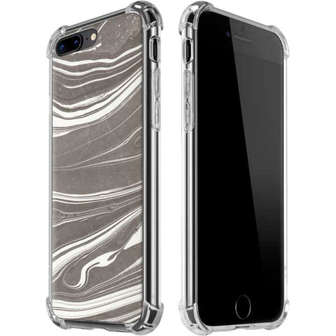 Grey Marble iPhone 7/8 Plus Clear Case