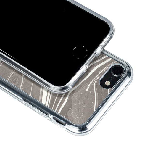 Grey Marble iPhone SE (2nd & 3rd Gen) Clear Case