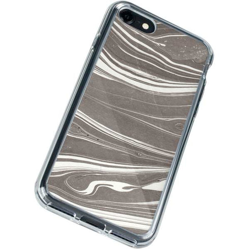 Grey Marble iPhone SE (2nd & 3rd Gen) Clear Case