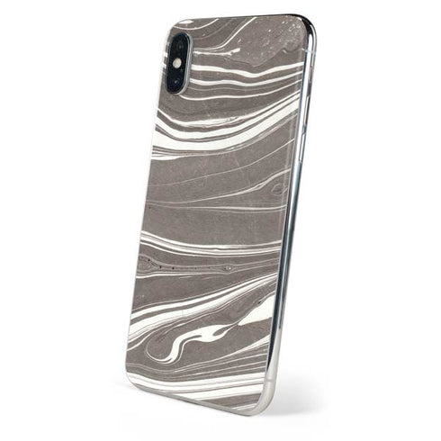 Grey Marble iPhone X Skin