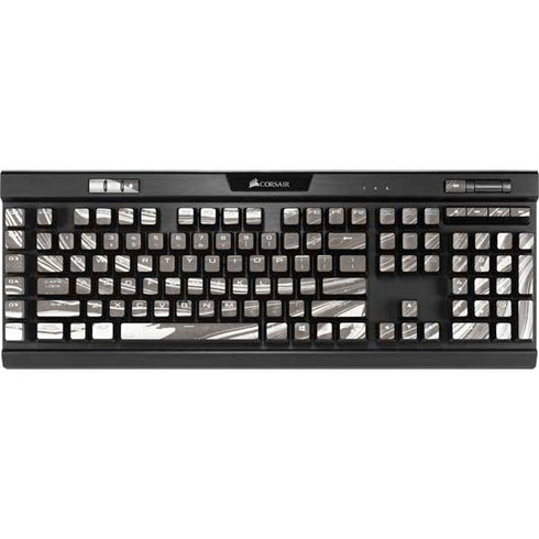 Grey Marble K95 RGB PLATINUM Mechanical Gaming Keyboard Skin