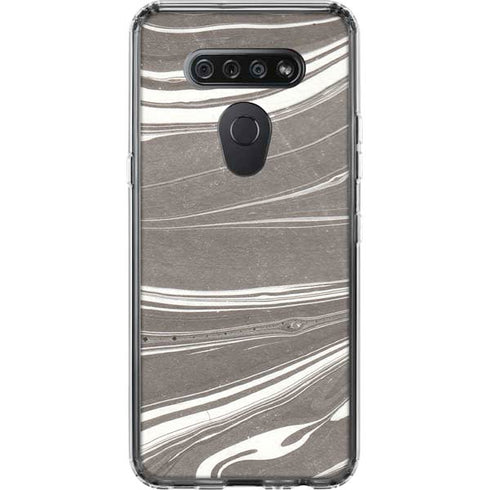 Grey Marble LG K51/Q51 Clear Case