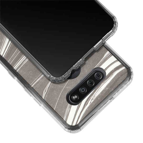 Grey Marble LG K51/Q51 Clear Case