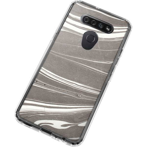 Grey Marble LG K51/Q51 Clear Case