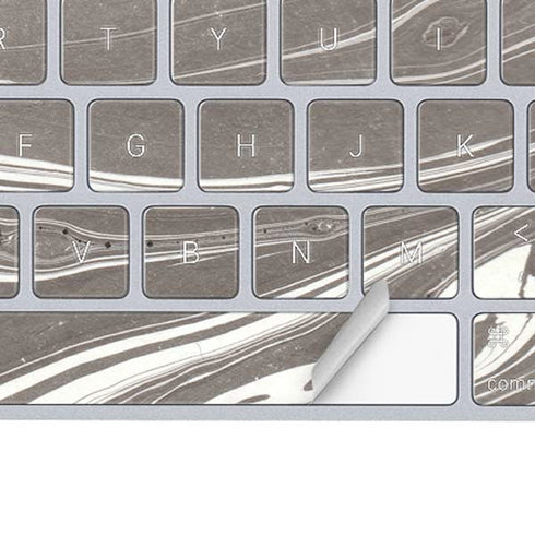 Grey Marble Magic Keyboard Skin
