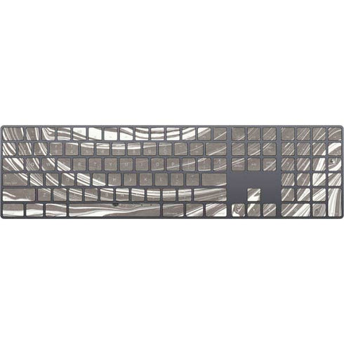 Grey Marble Magic Keyboard with Numeric Keypad Skin