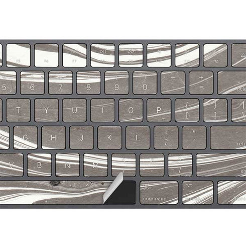 Grey Marble Magic Keyboard with Numeric Keypad Skin