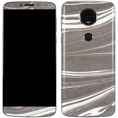 Grey Marble Moto E5 Plus Skin