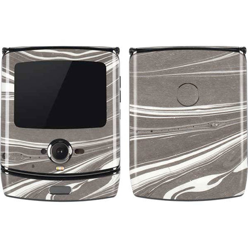 Grey Marble Motorola RAZR Skin