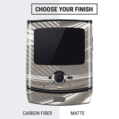 Grey Marble Motorola RAZR Skin