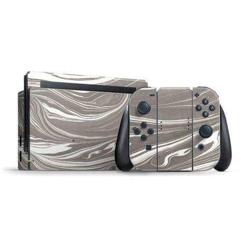 Grey Marble Nintendo Switch Bundle Skin