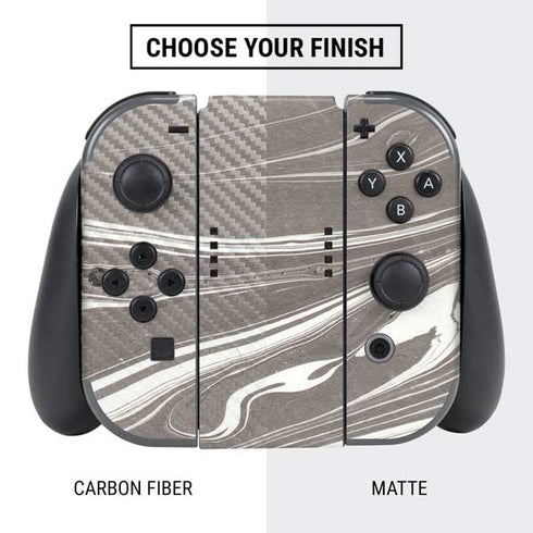 Grey Marble Nintendo Switch Bundle Skin