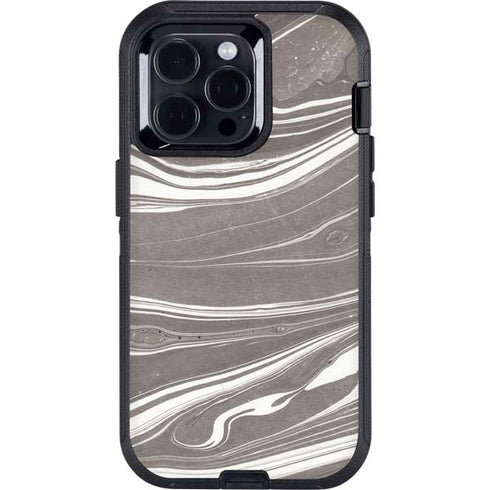 Grey Marble Otterbox Defender iPhone Skin