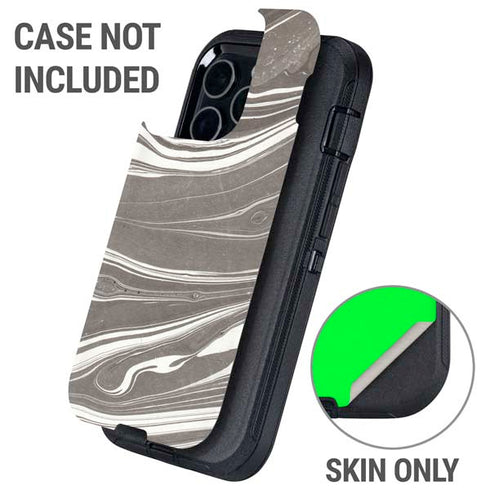 Grey Marble Otterbox Defender iPhone Skin
