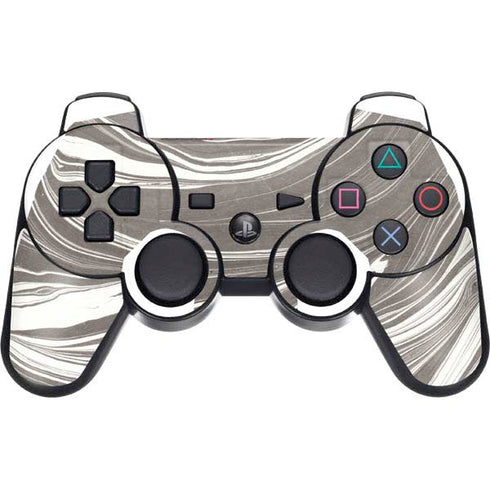 Grey Marble PS3 Dual Shock wireless controller Skin