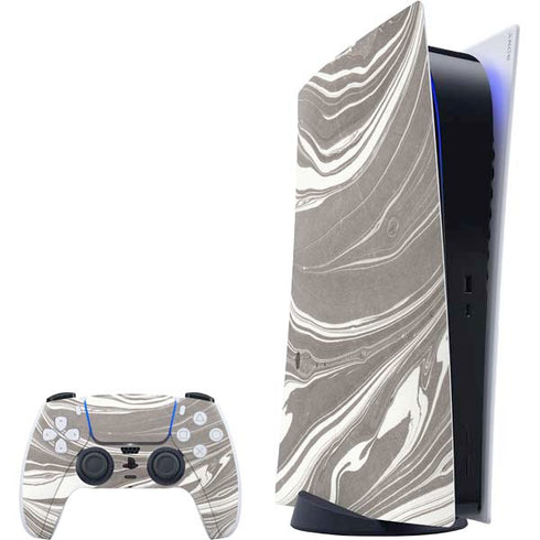 Grey Marble PS5 Digital Edition Bundle Skin