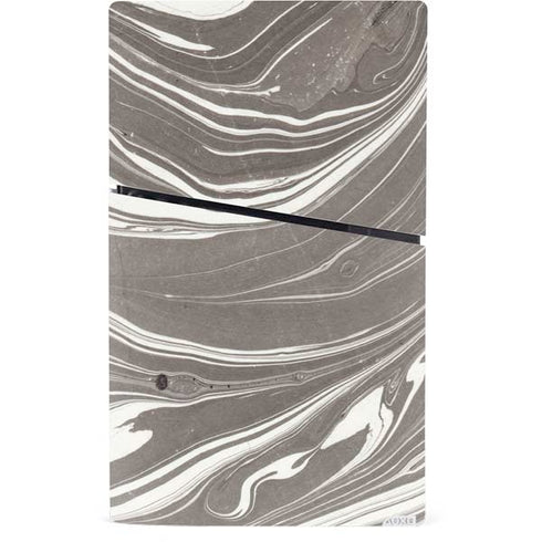 Grey Marble PS5 Slim Digital Edition Bundle Skin