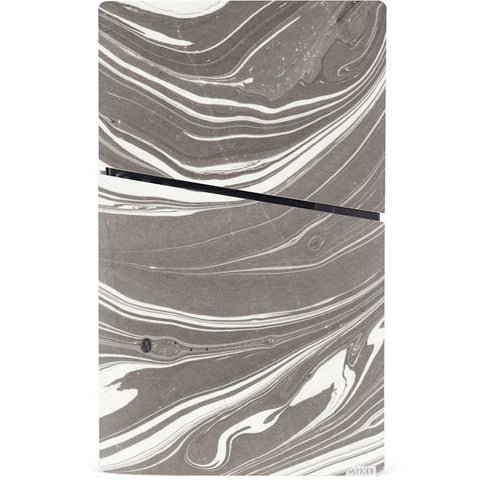 Grey Marble PS5 Slim Digital Edition Console Skin