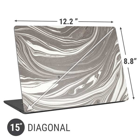 Grey Marble Universal Laptop 15in (12.2 x 8.8in) Skin