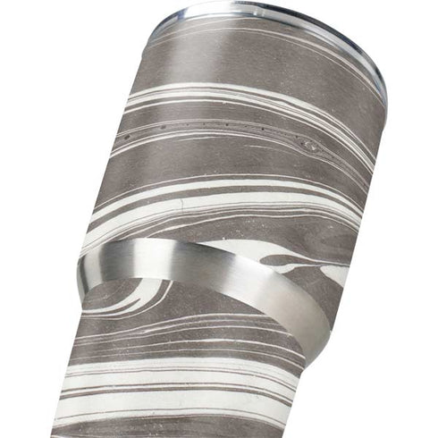 Grey Marble Yeti 30oz Rambler Tumbler Skin