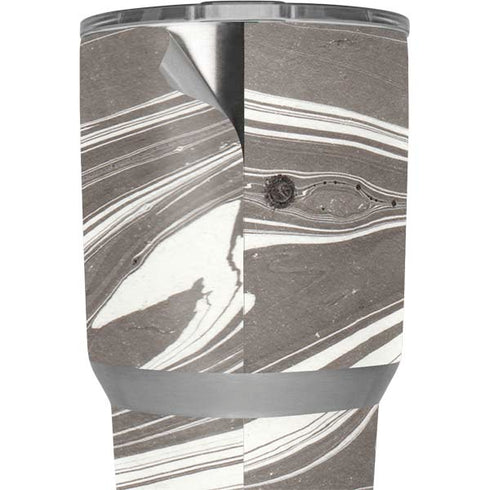 Grey Marble Yeti 30oz Rambler Tumbler Skin