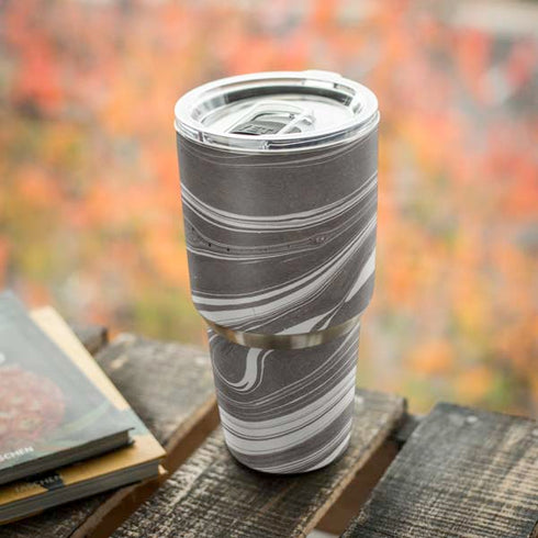 Grey Marble Yeti 30oz Rambler Tumbler Skin
