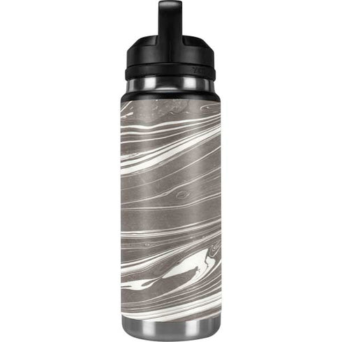 Grey Marble YETI Rambler 26oz Bottle Skin