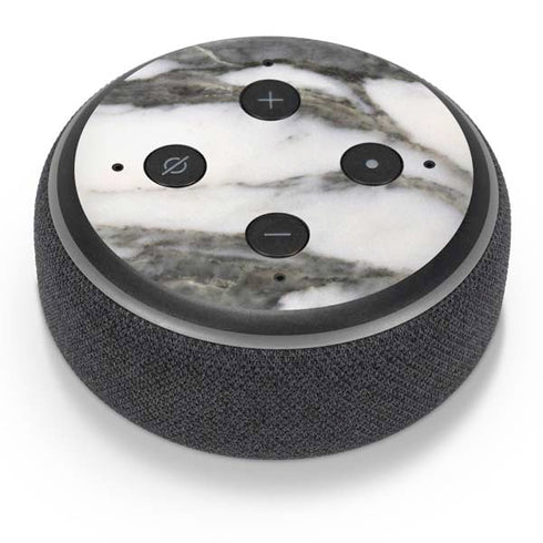 Grey Marbling Amazon Echo Dot Skin