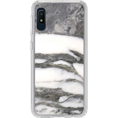 Grey Marbling Galaxy A10e Clear Case